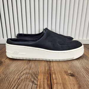 Nike Air Force 1 Lover XX Premium Mules Women's 10 Black Suede Shoes BV8249-001